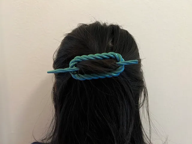 Braided Slide Hair Pin with Instructional GIF