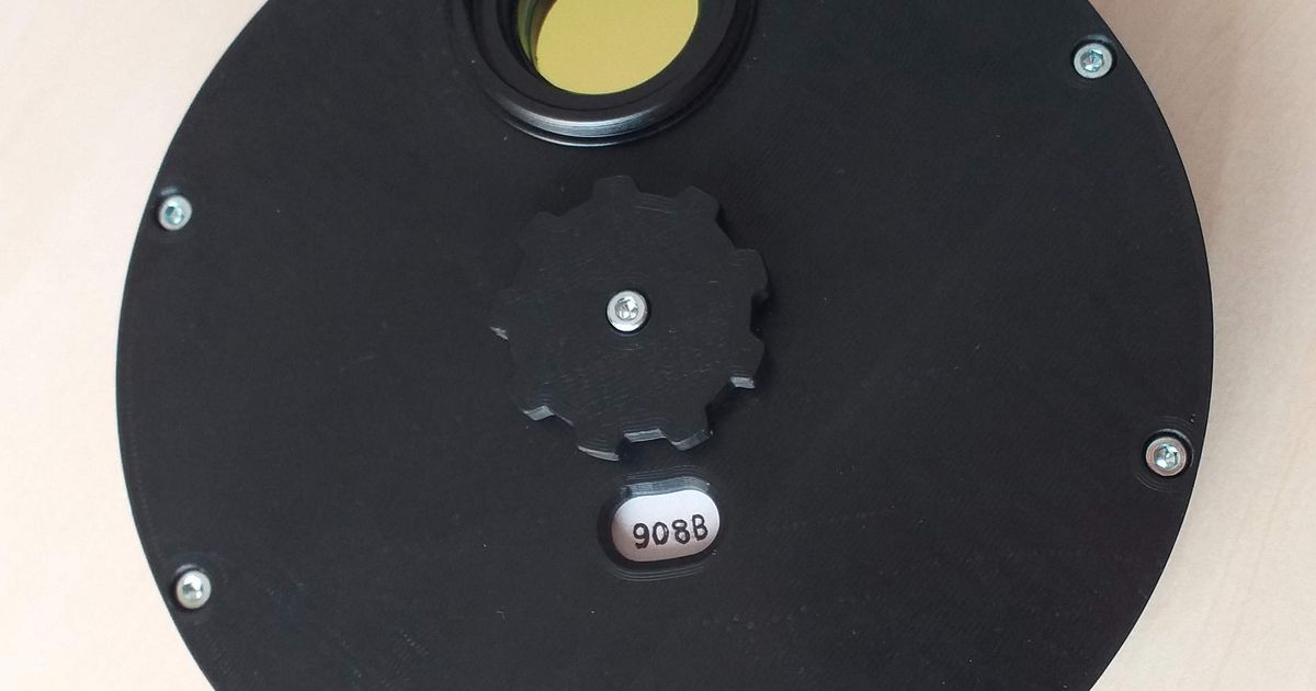 Manual filter wheel (9 x 1,25") by 3DJG Download free STL model