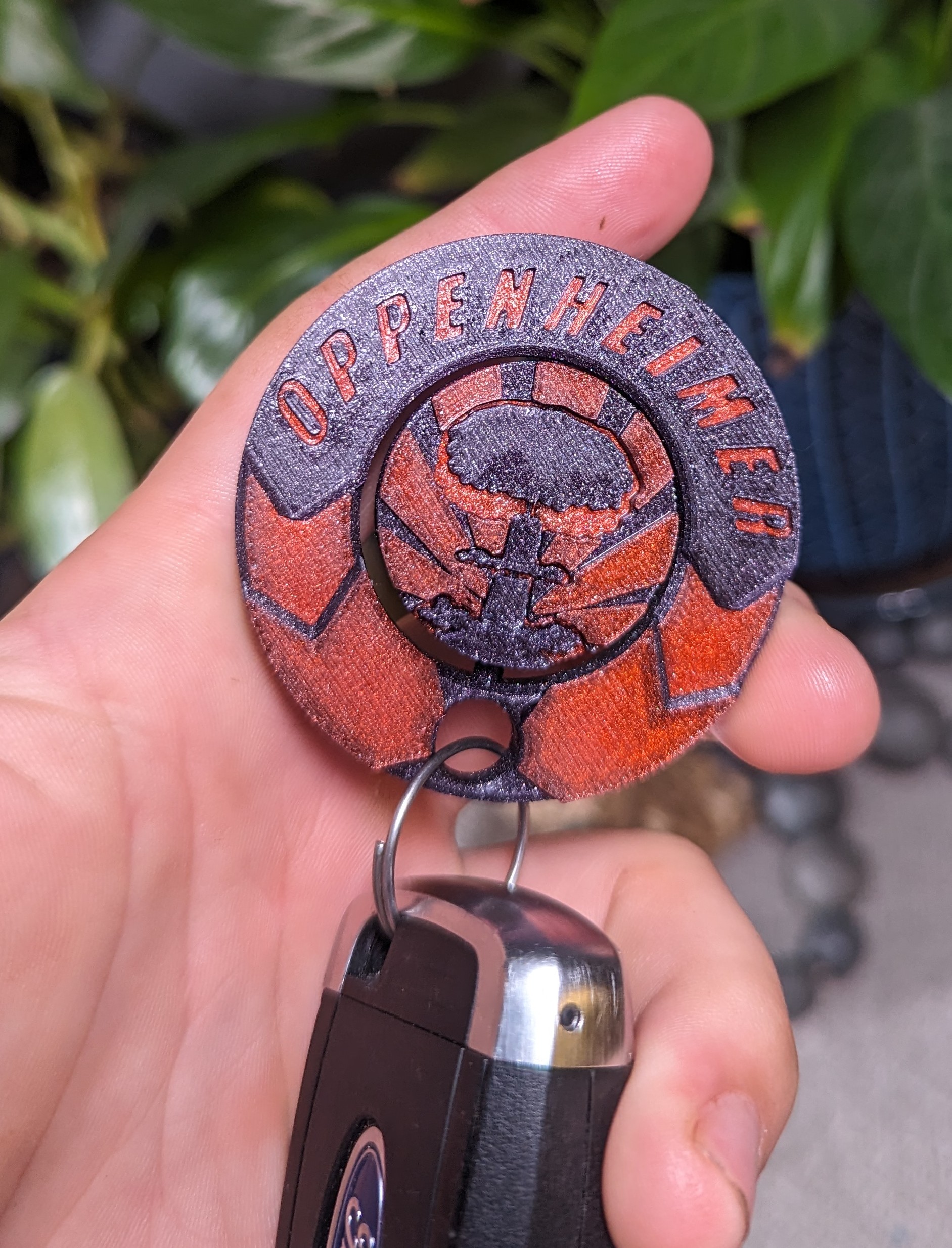 Oppenheimer spinning keychain by rwbdesigns download free stl model