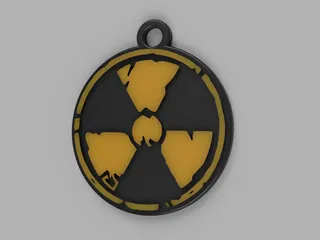 Radiation keychain by Evgen Orlovsky | Download free STL model ...