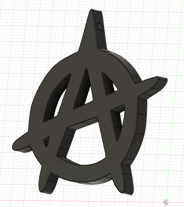 Anarchy keychain