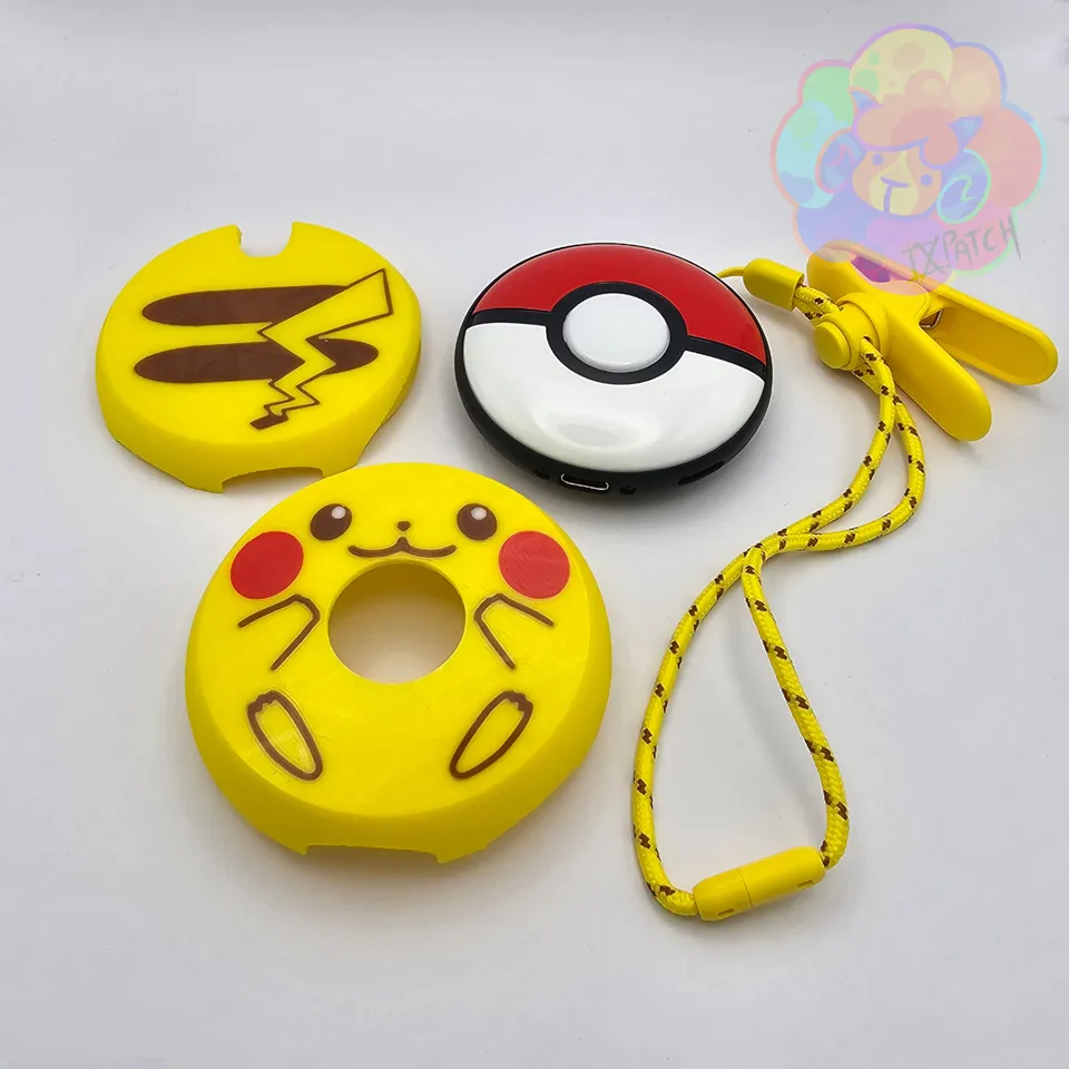 Pokémon GO Plus + Pikachu Case by IXPatch, Download free STL model