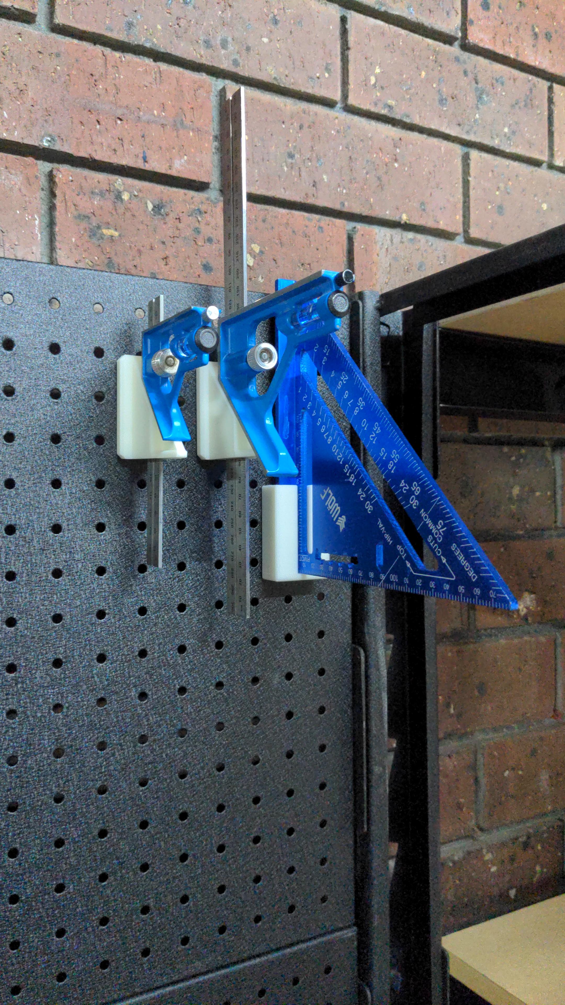 Combination square holder (Sy's peglock system) 3D model thumbnail