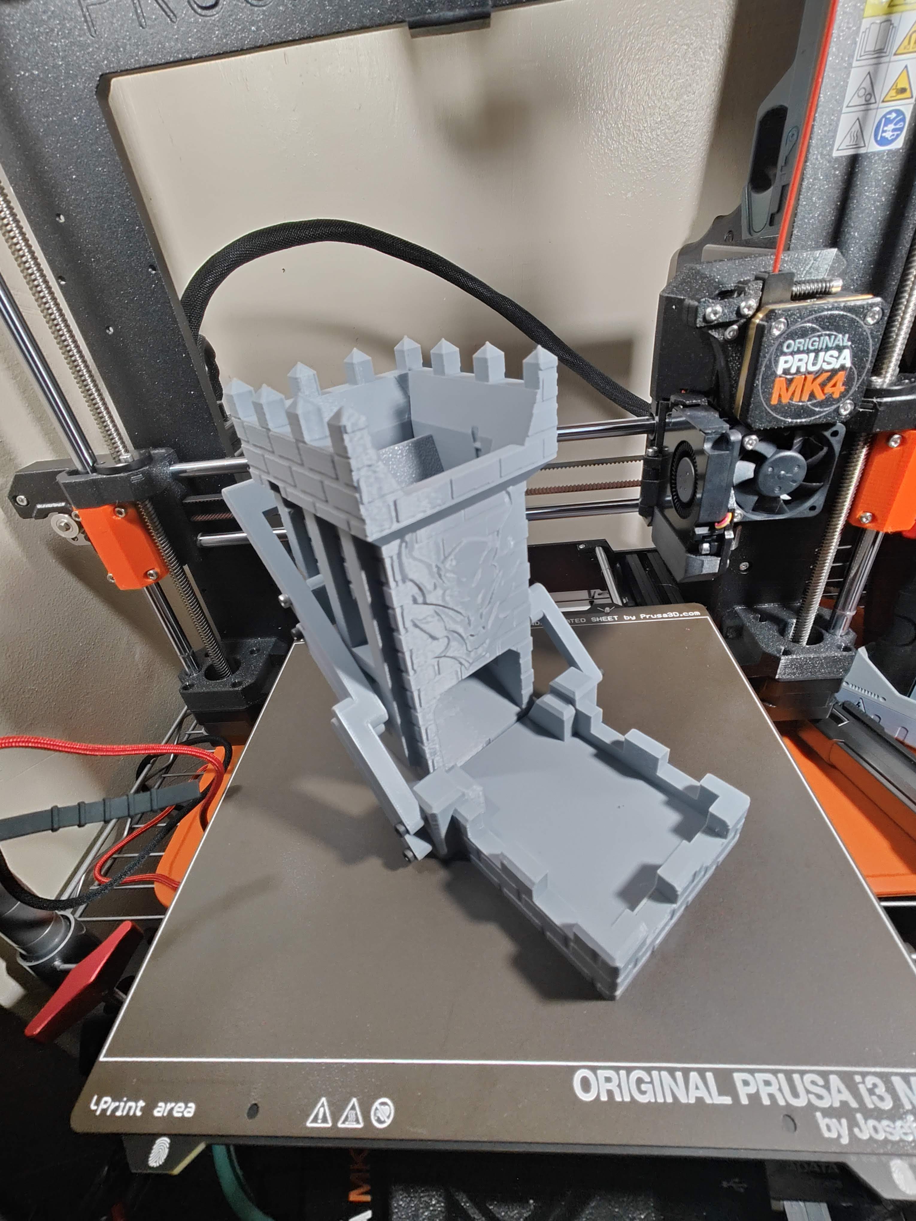 Self-Loading Lego Dice Tower