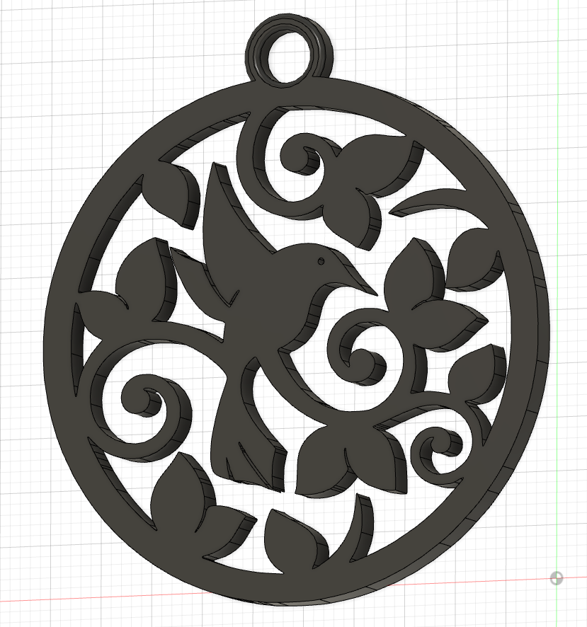 Bird keychain