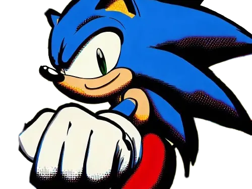 Sonic the Hedgehog HueForge Print