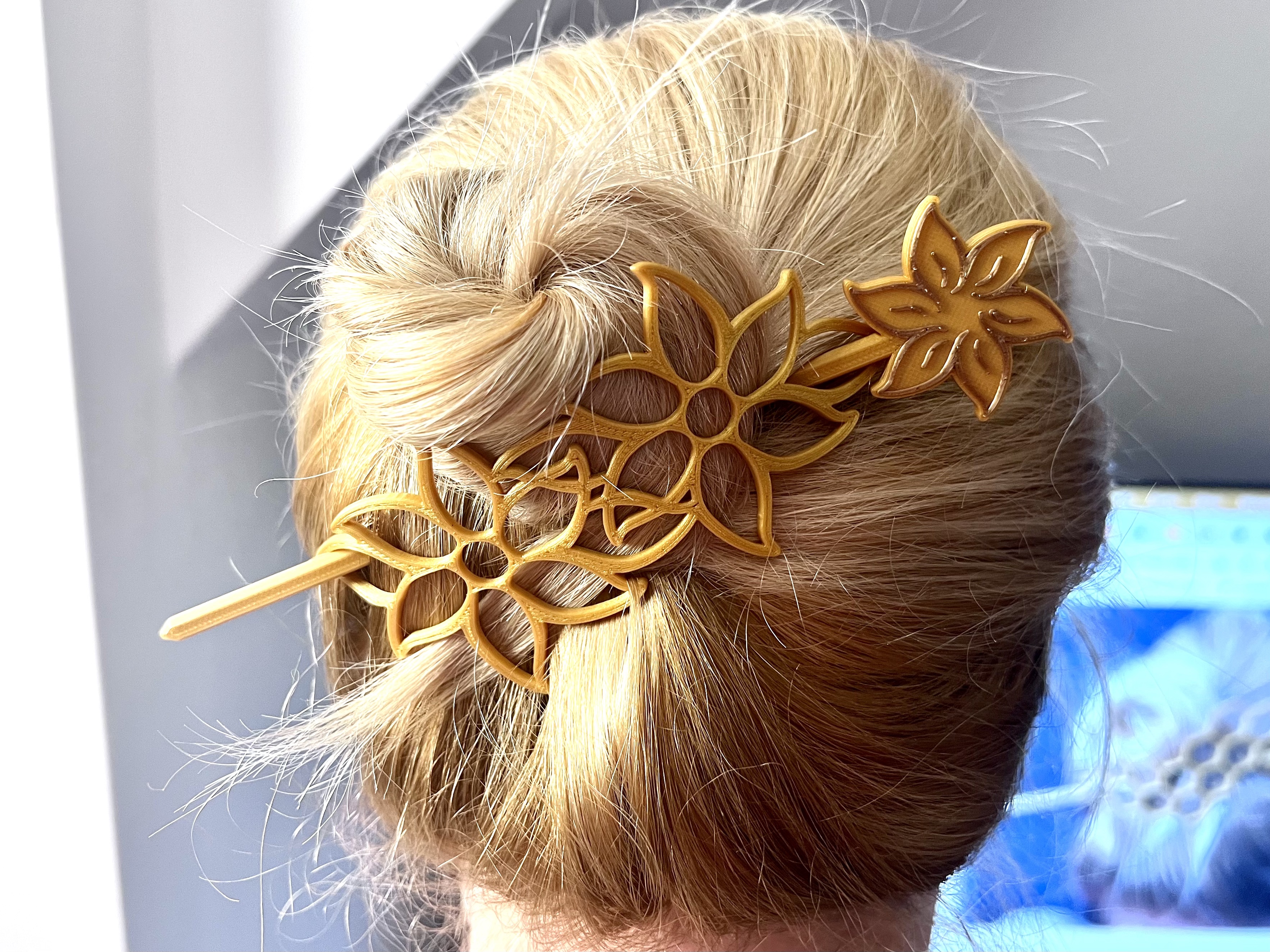 Flowers Slide Hair Clip