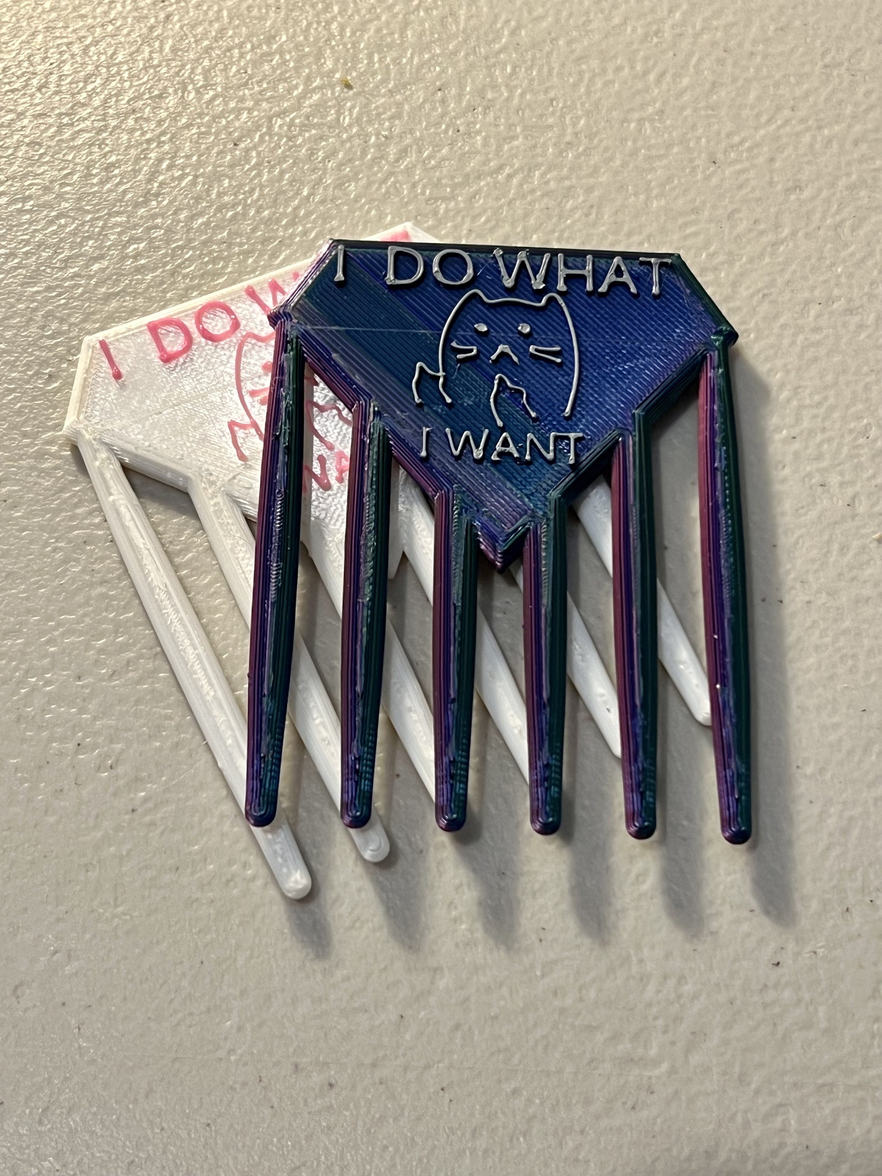 I do what I want hair comb
