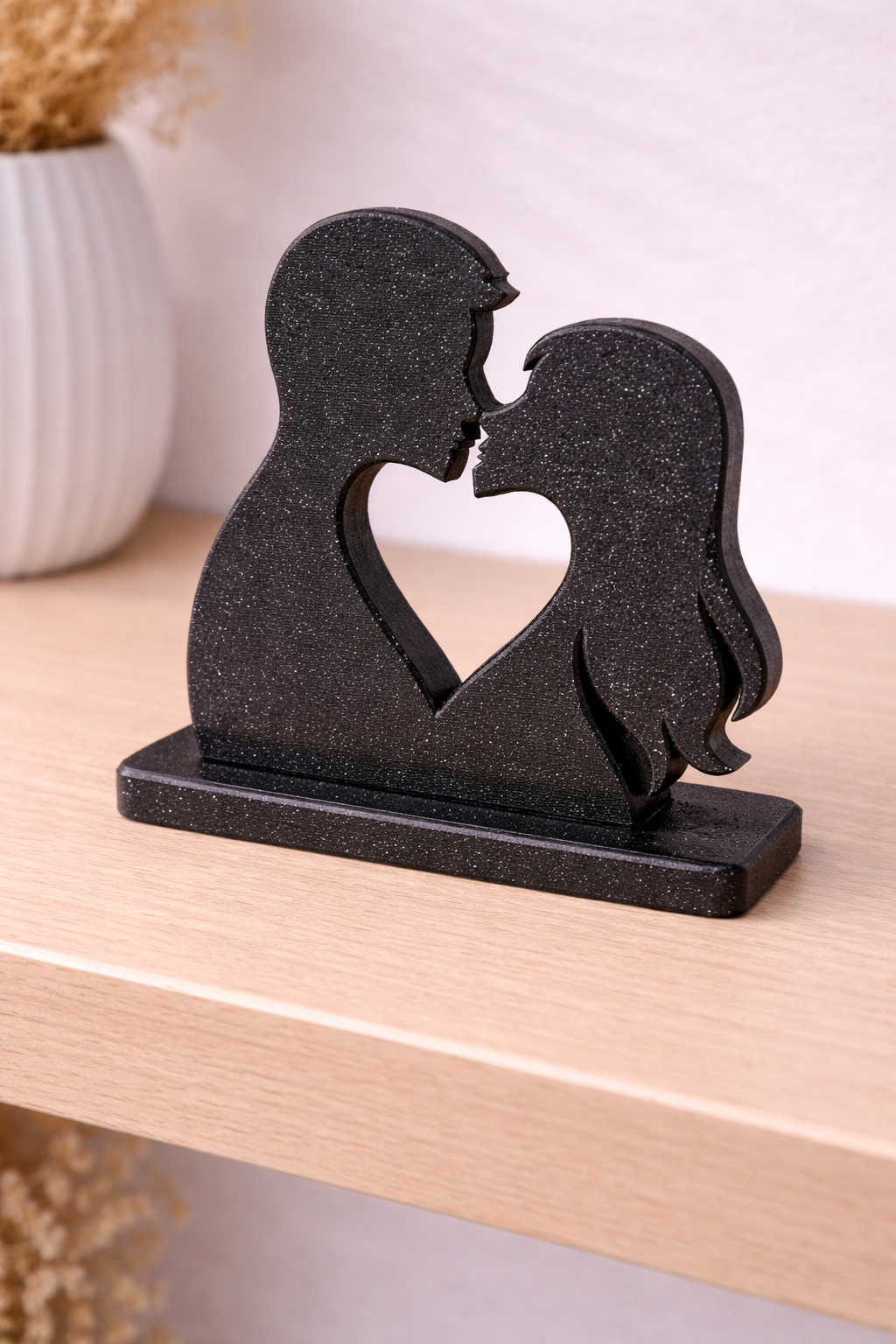 Couple Heart Silhouette –