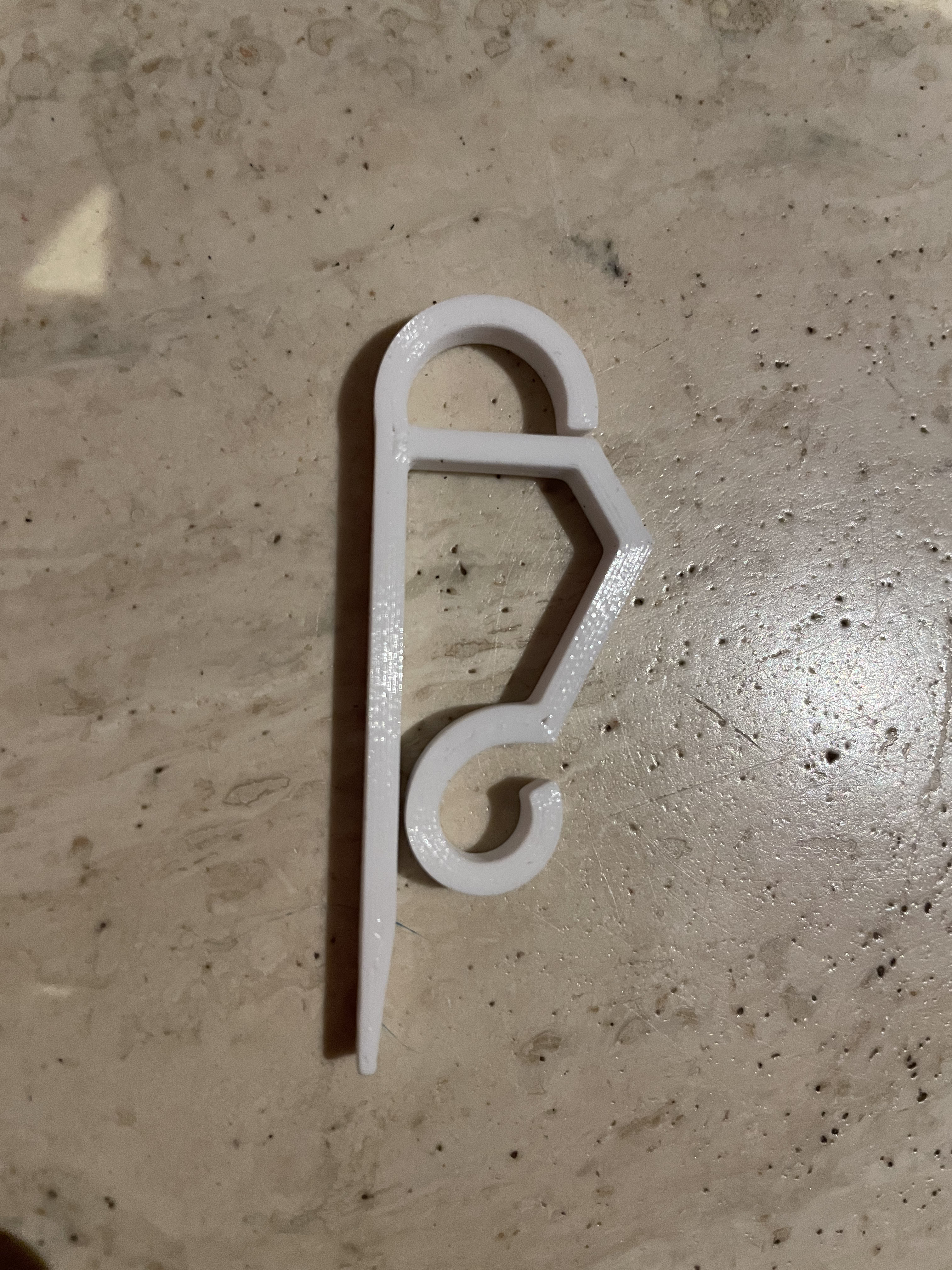 Haken Lichterkette Dachrinne Hook for string lights in the gutter