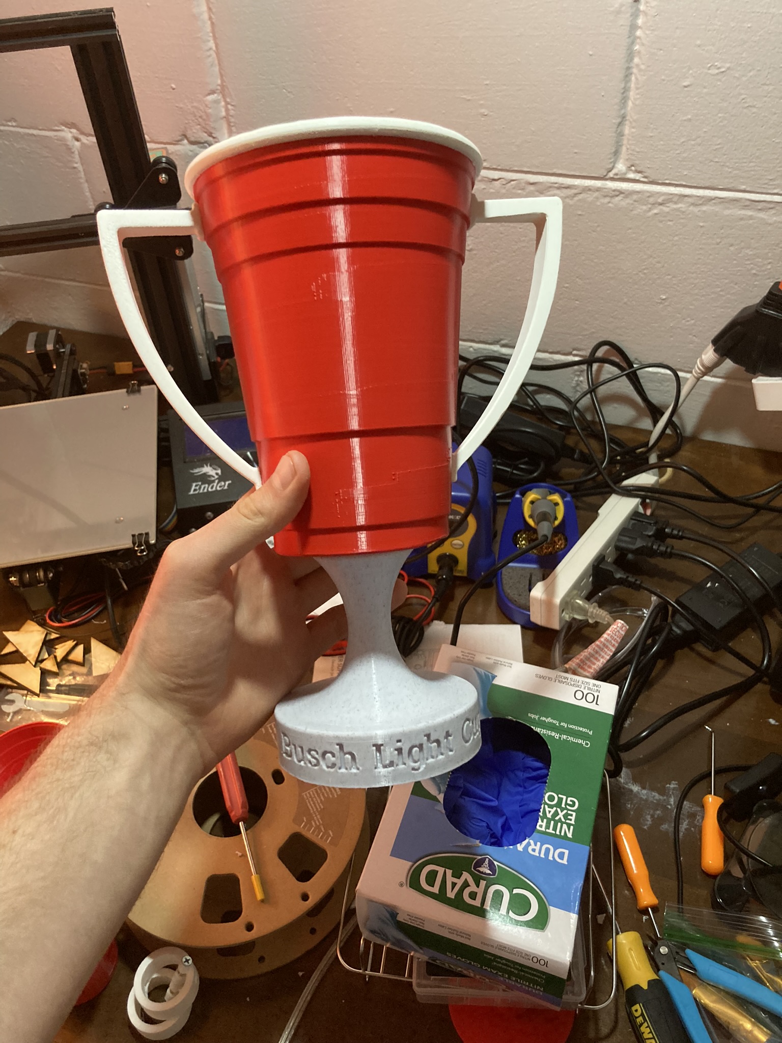 Beer Pong Trophy by kanhelf | Download free STL model | Printables.com