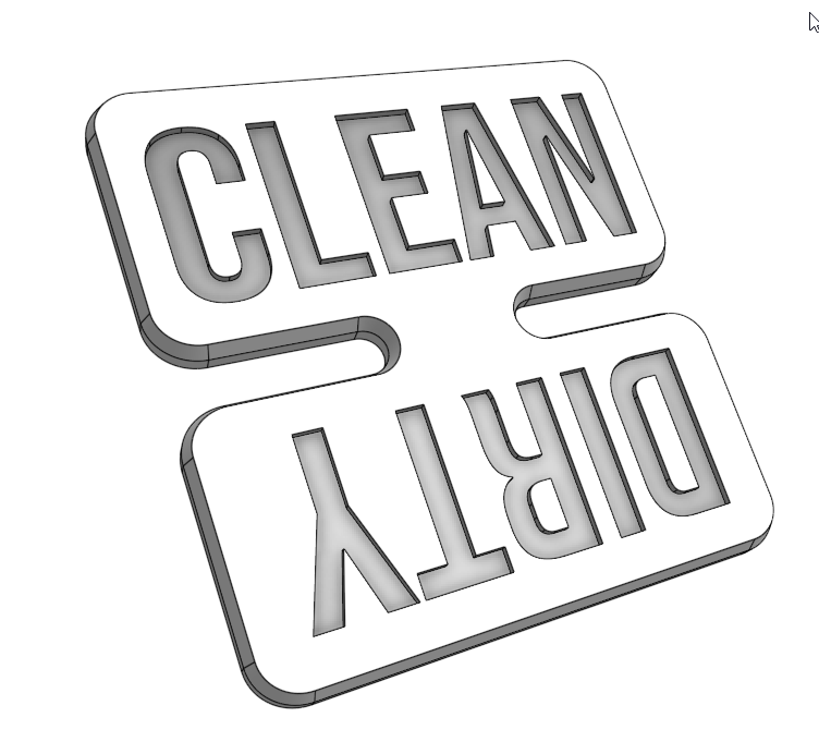 Dishwasher Sign by kanhelf | Download free STL model | Printables.com