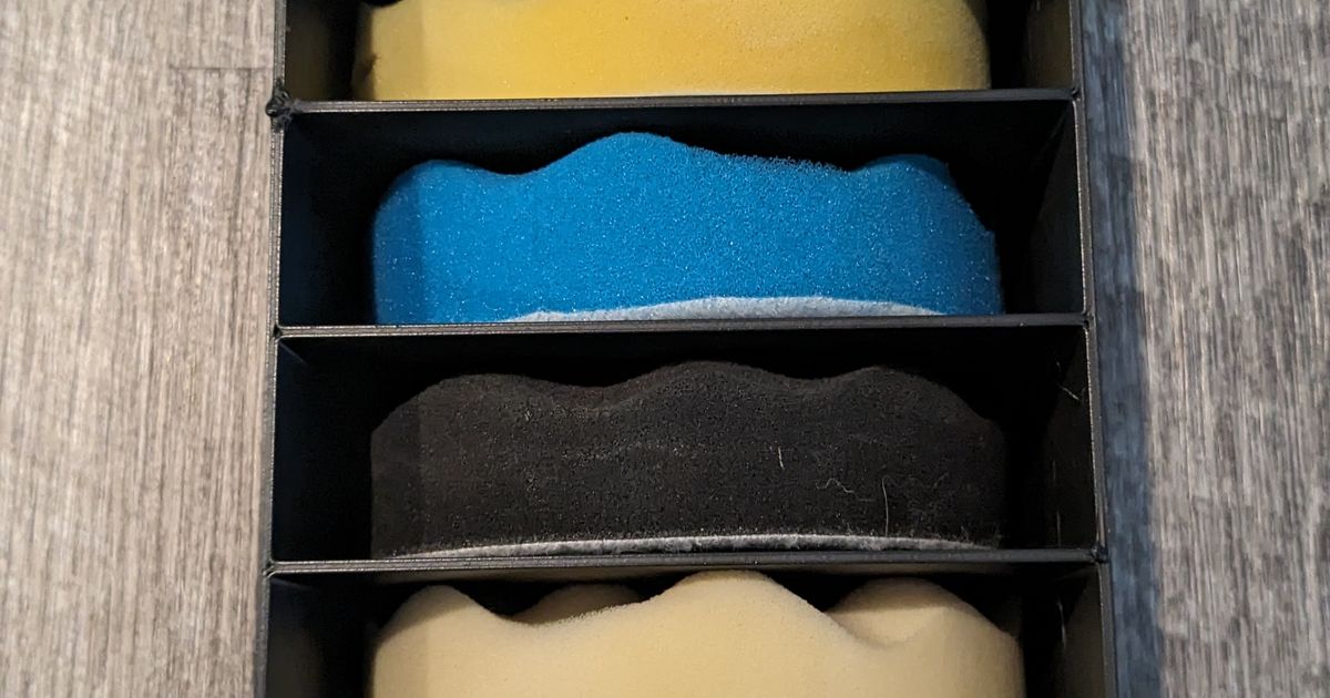 Mastercraft Polishing Pad Kit Organizer by Simple Solutions 3D