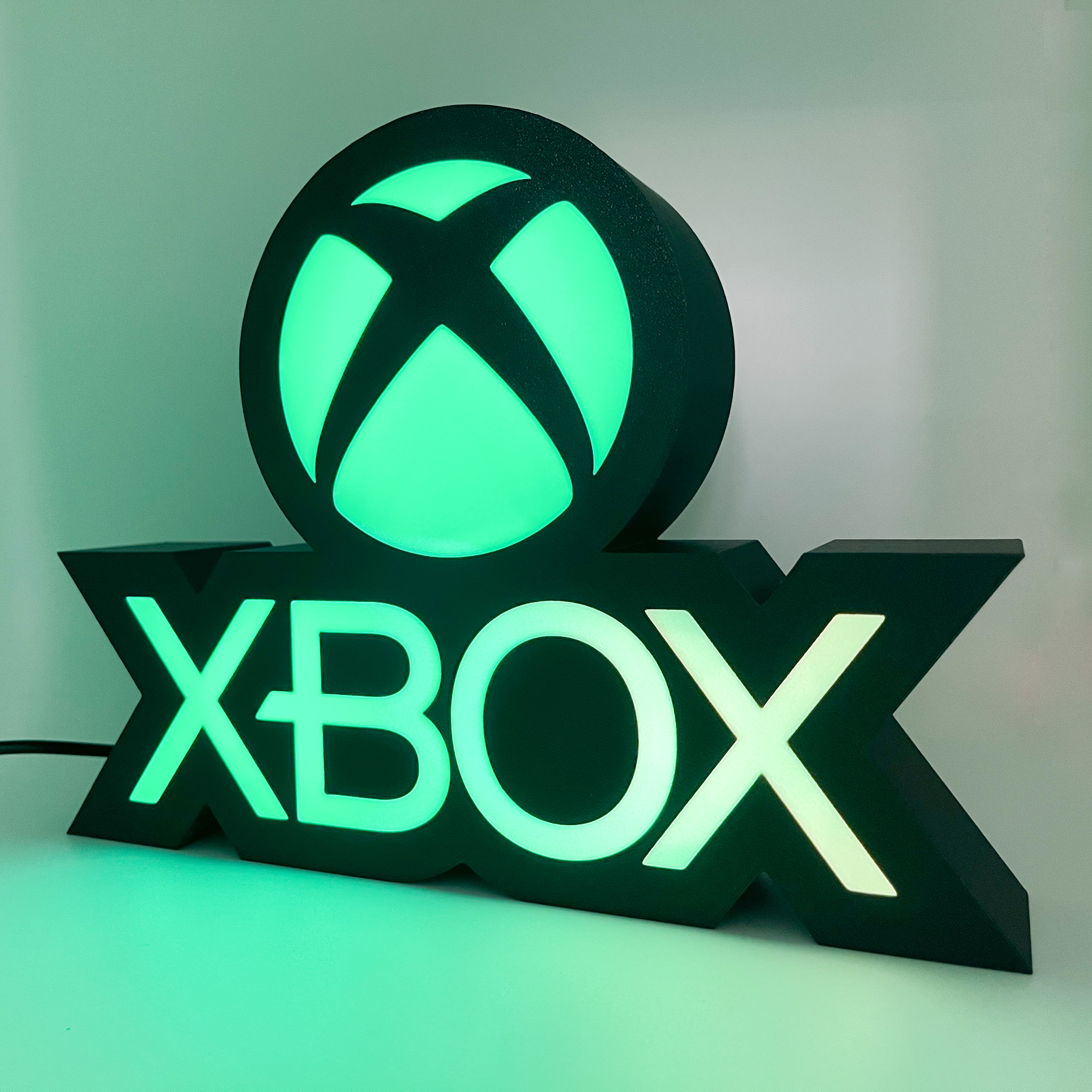 Miniatura 2 do modelo 3D XBOX light box logo