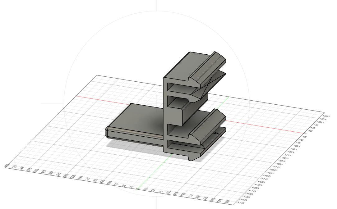 Support Clip for Cable Chain 3D model thumbnail