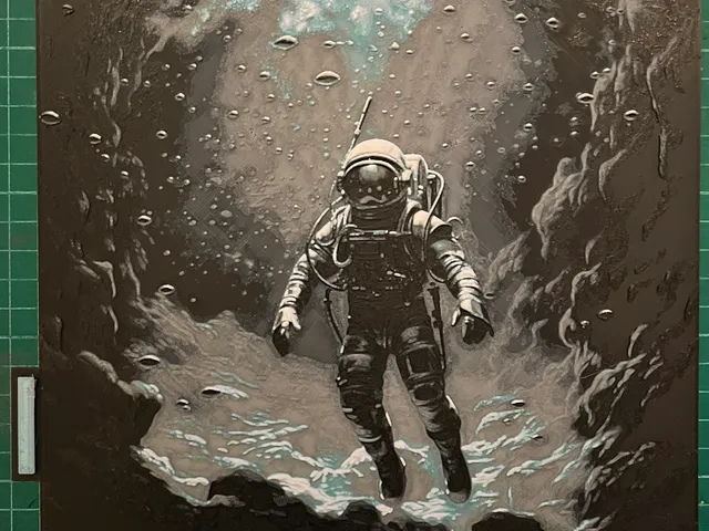 Cave Diving Astronaut