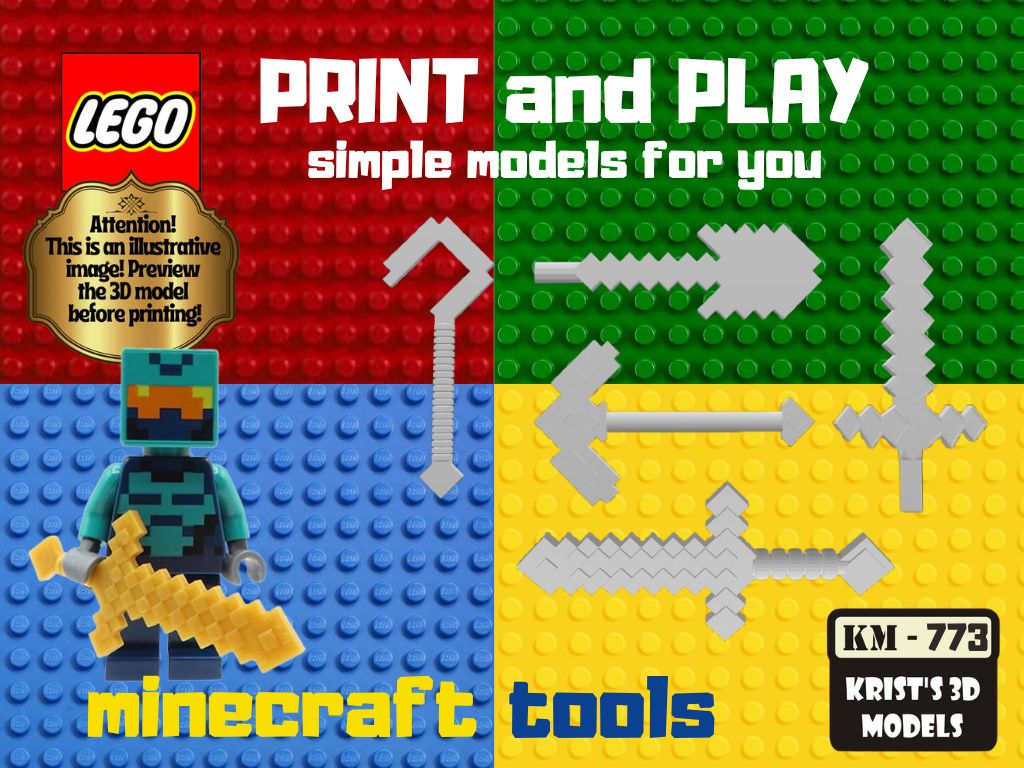 lego minecraft tools