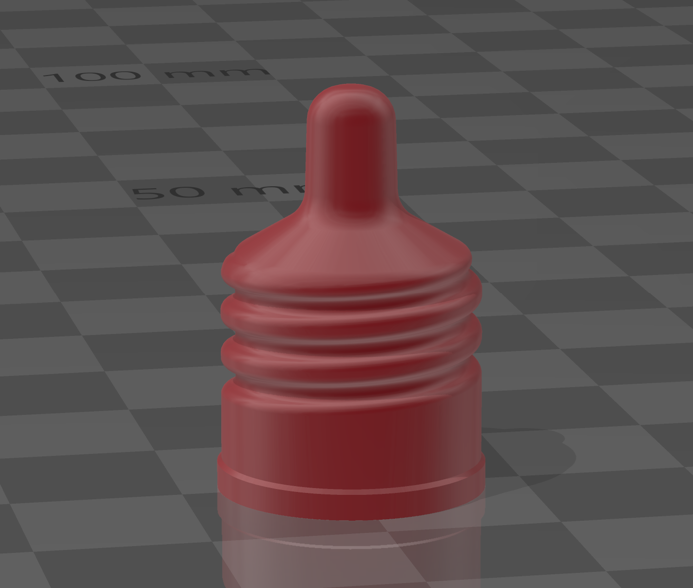 Inverted Vallejo Cap (17 ml) for individual swatches, toppers, caps for paint bottles