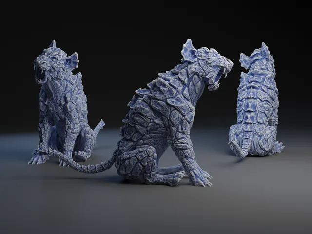 Rock Scale Dragon Cat
