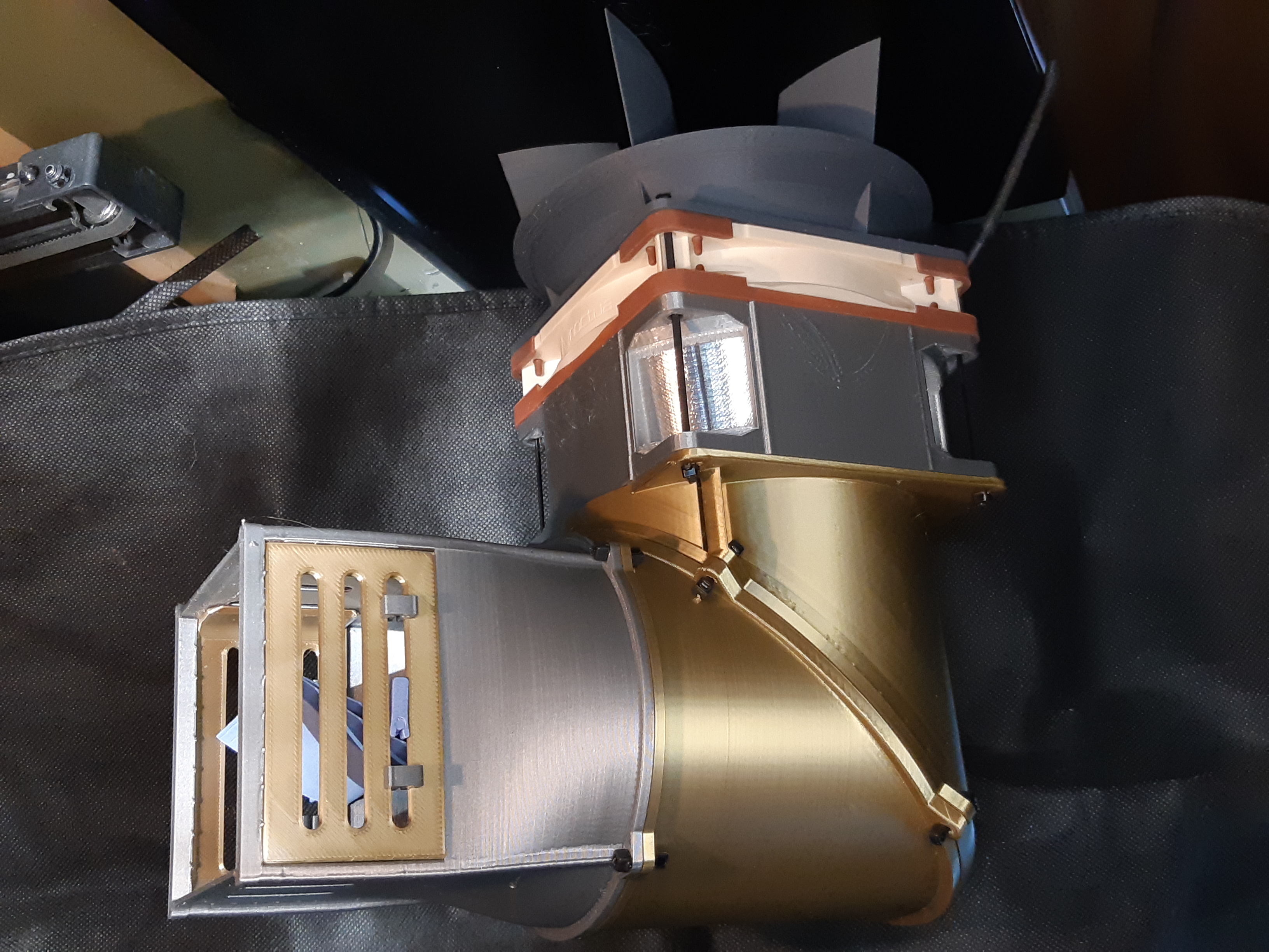 Add-on Sections for @pittance's Wind Tunnel Desk Fan
