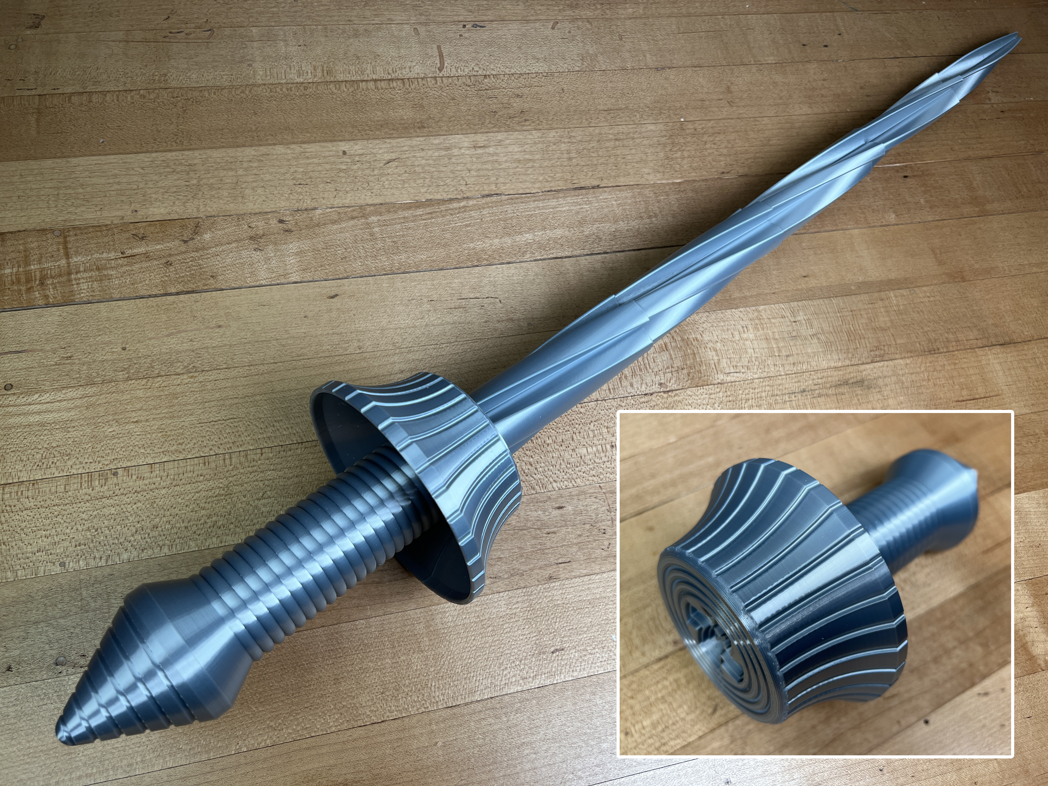 Collapsing Katana (Print in Place) by 3D Printing World, Download free STL  model