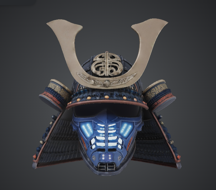 Cyber Samurai Helmet