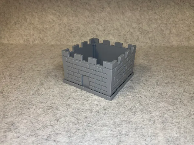 Medieval tower planter pot