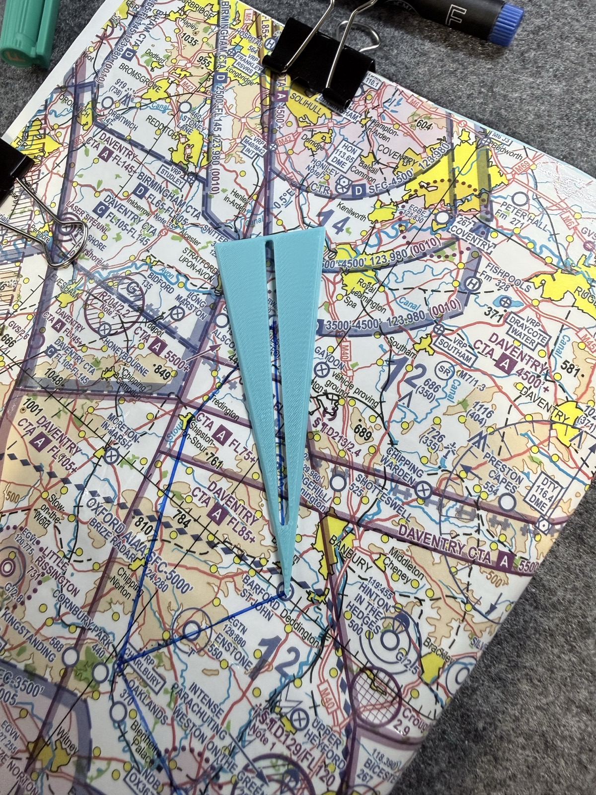 Flight planning 10° fan line helper 3D model