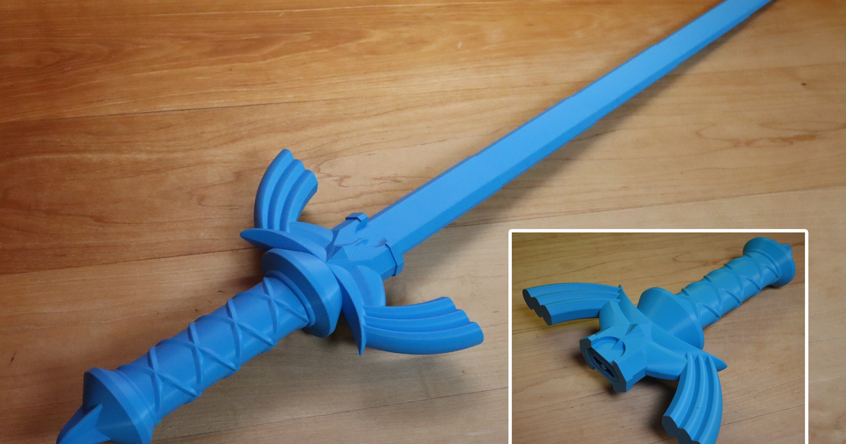 Collapsing Master Sword (Print-in-Place) by 3D Printing World