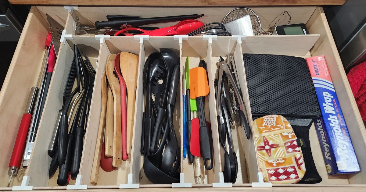 Drawer Organizer Brackets by Alex Kygar Download free STL model