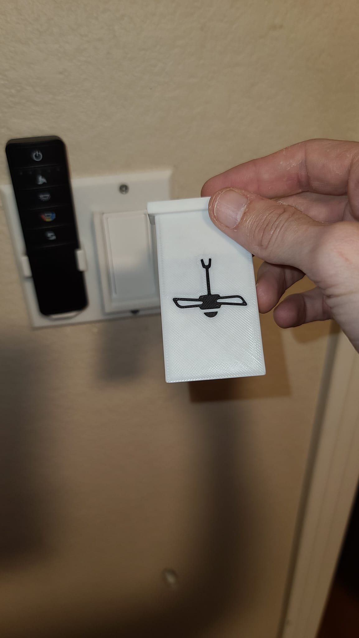 Smart Ceiling Fan Faceplate with Rocker Gaurd