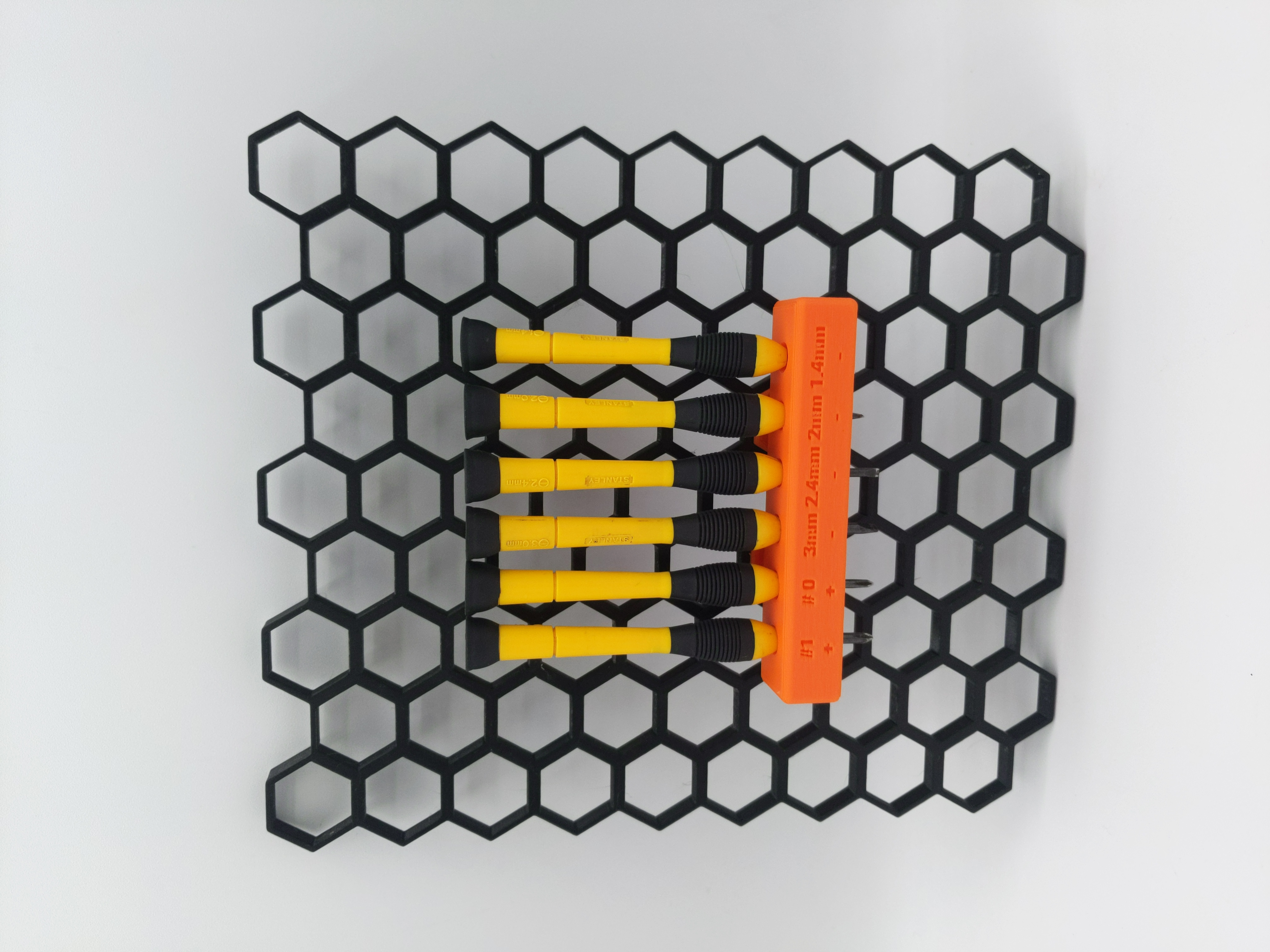 Stanley 66052 6-Piece Precision Screwdriver Set Holder - Honeycomb Storage Wall