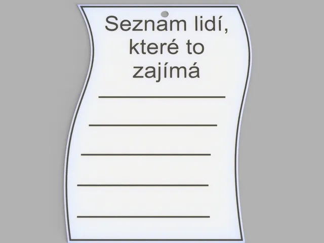 Seznam lidí které to zajímá