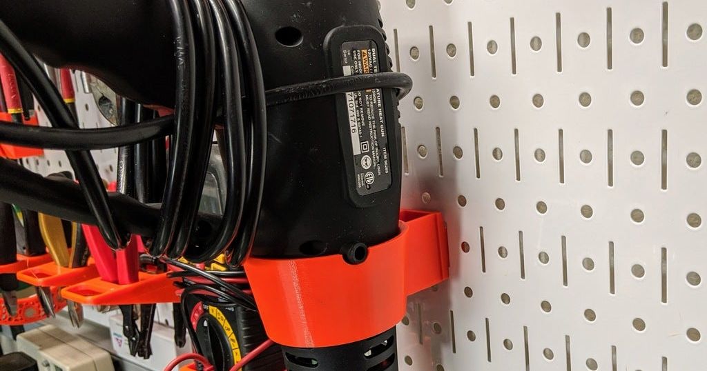 Wall Control Harbor Freight Heat Gun holder by nm3d Download free STL