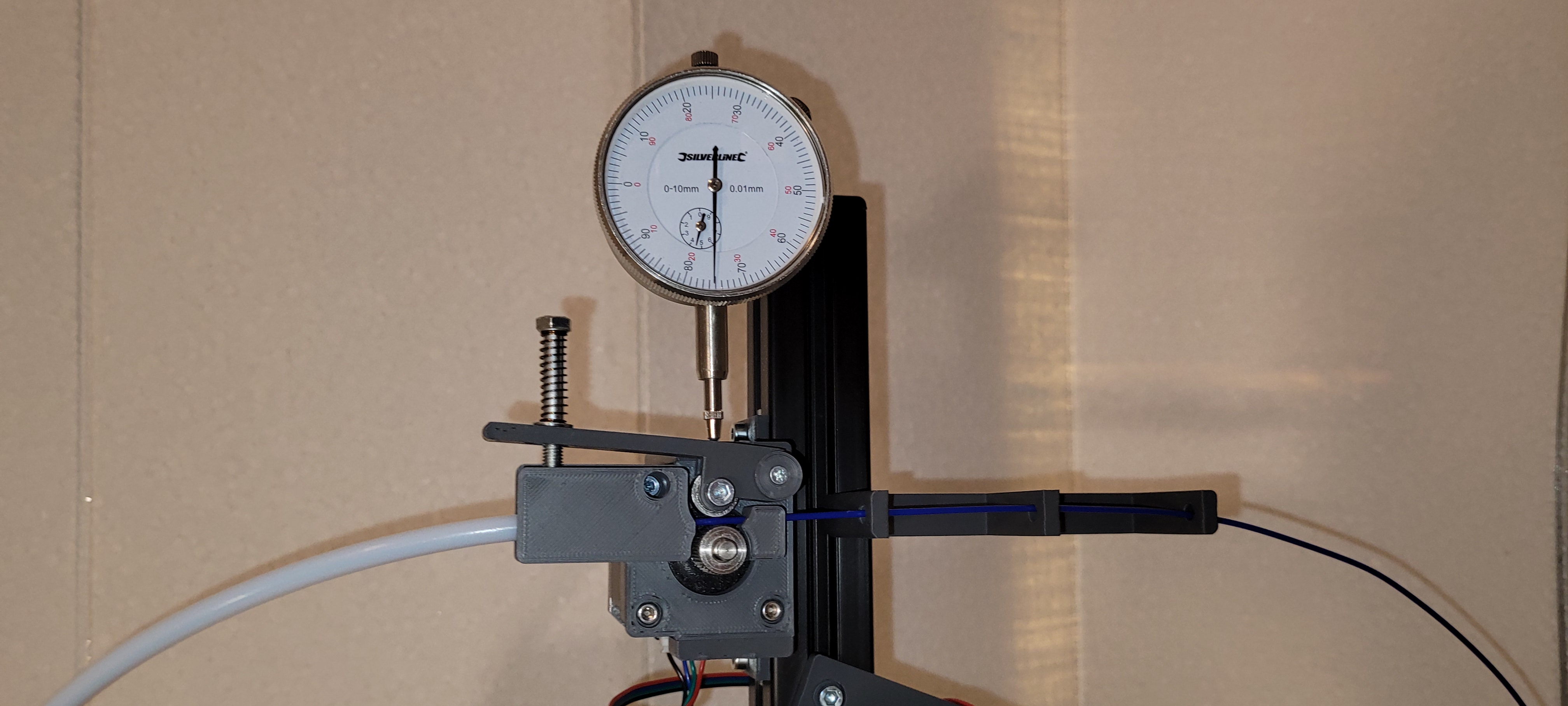 Dial gauge holders for the Artme 3D Filament Extruder MK1 /MK2  Messuhrhalterung für den Artme 3D Filament Extruder MK1/MK2