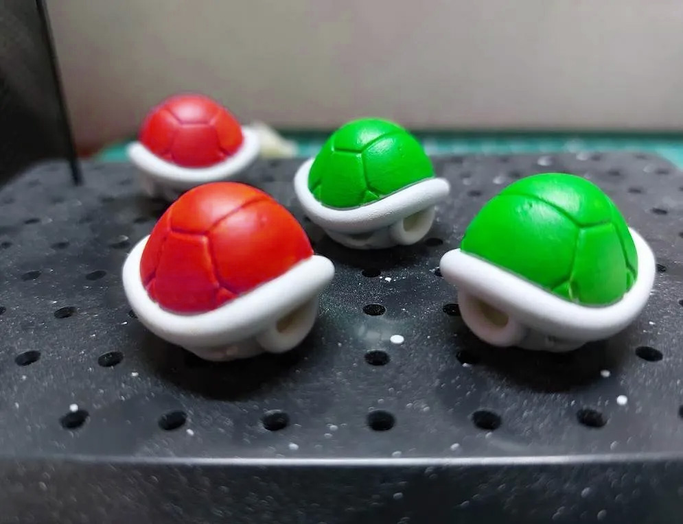 Koopa shell flat 3D model thumbnail