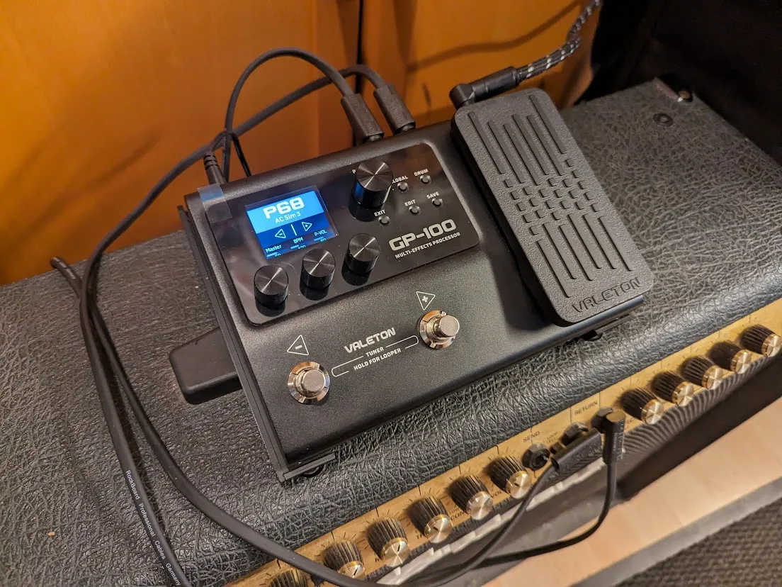 Stand for Valeton GP 100 guitar effects processor by rakoenig
