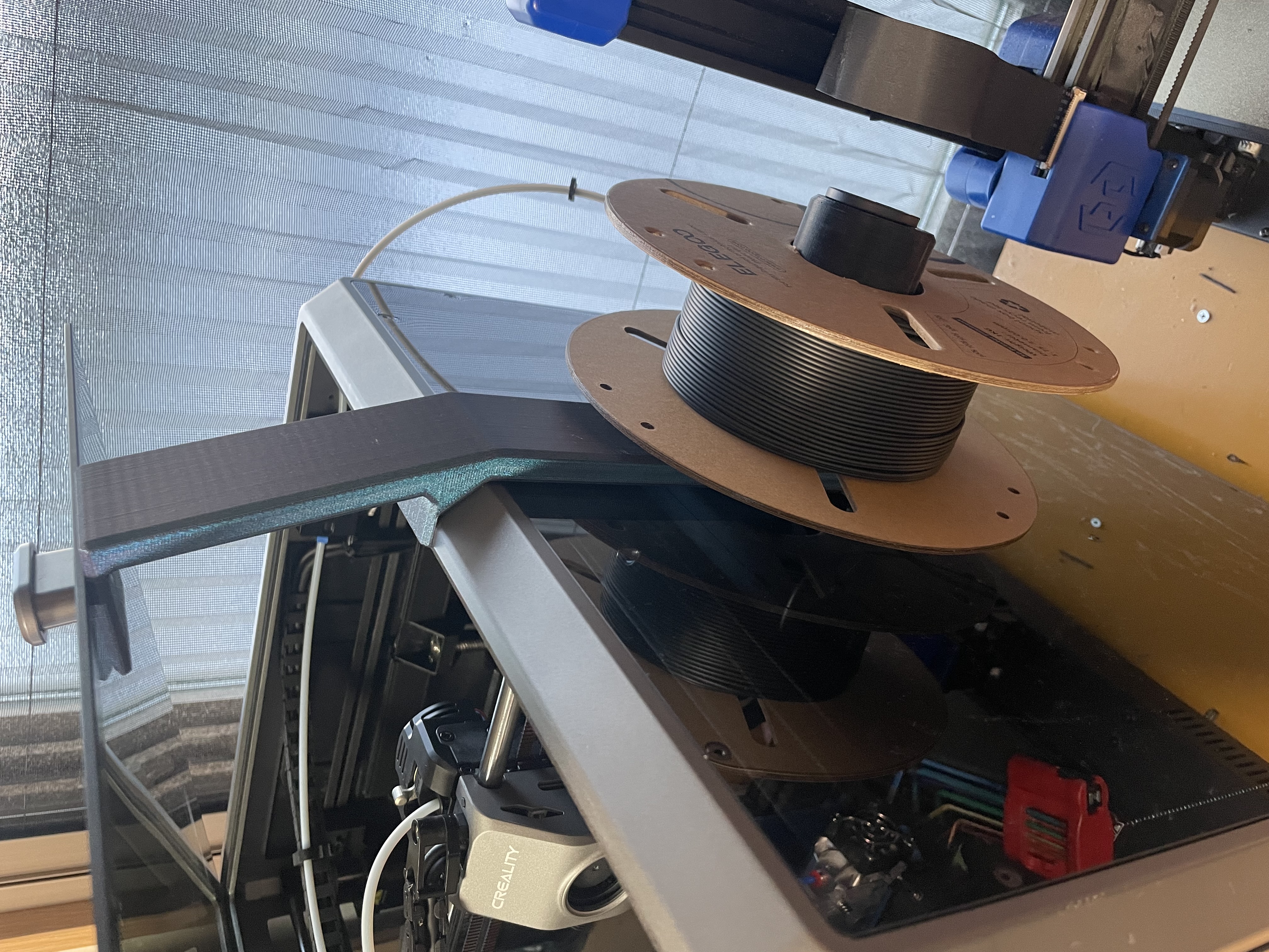 K1 max Spool and Top panel Holder