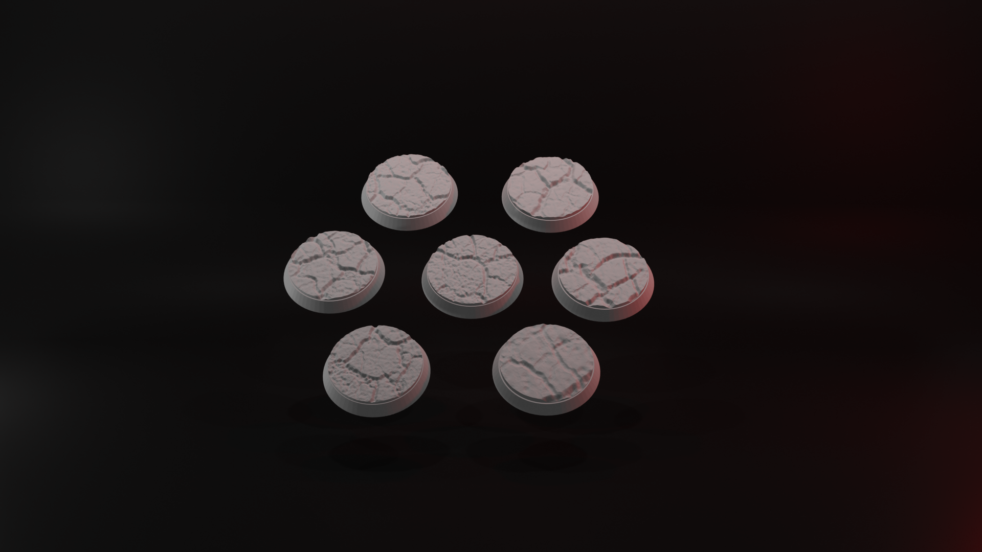 Cracked Desert Miniature Bases