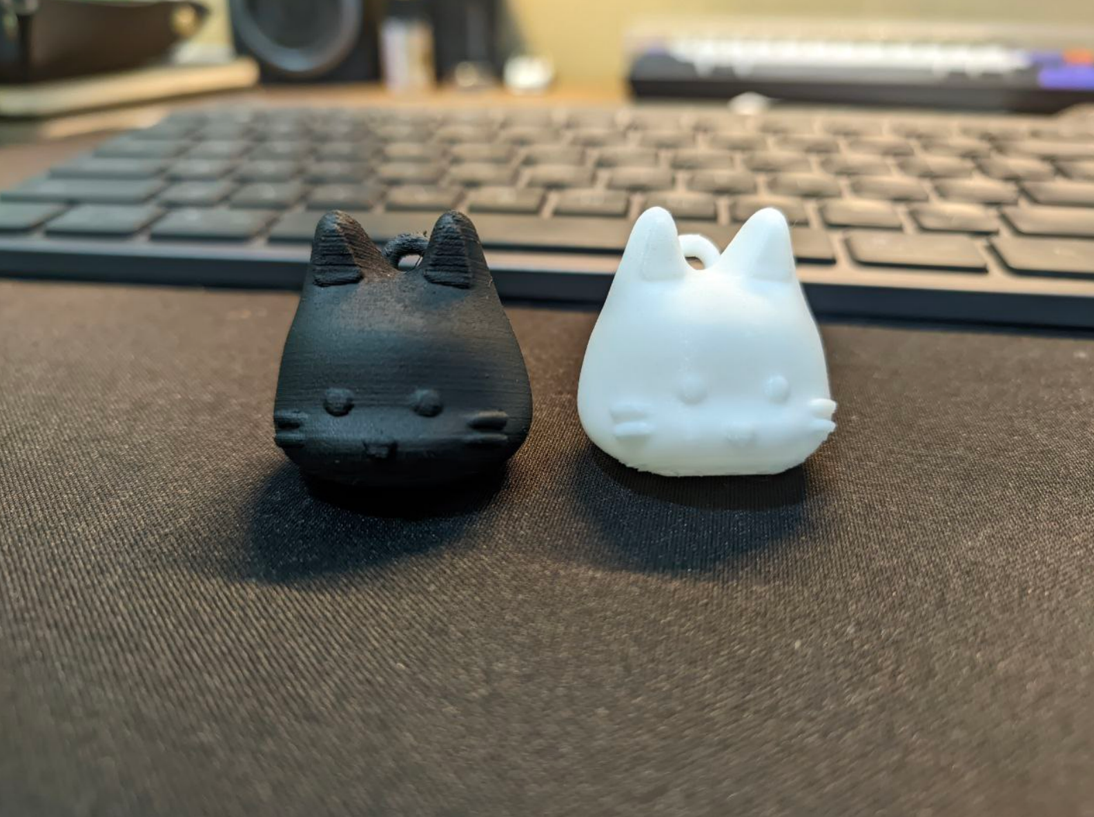 Cat Head Keychain