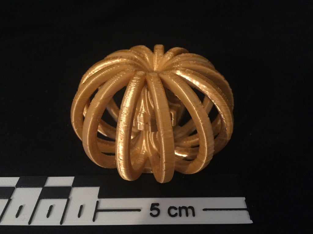 Golden Cage - 3D Fibonacci (Goldener Käfig)
