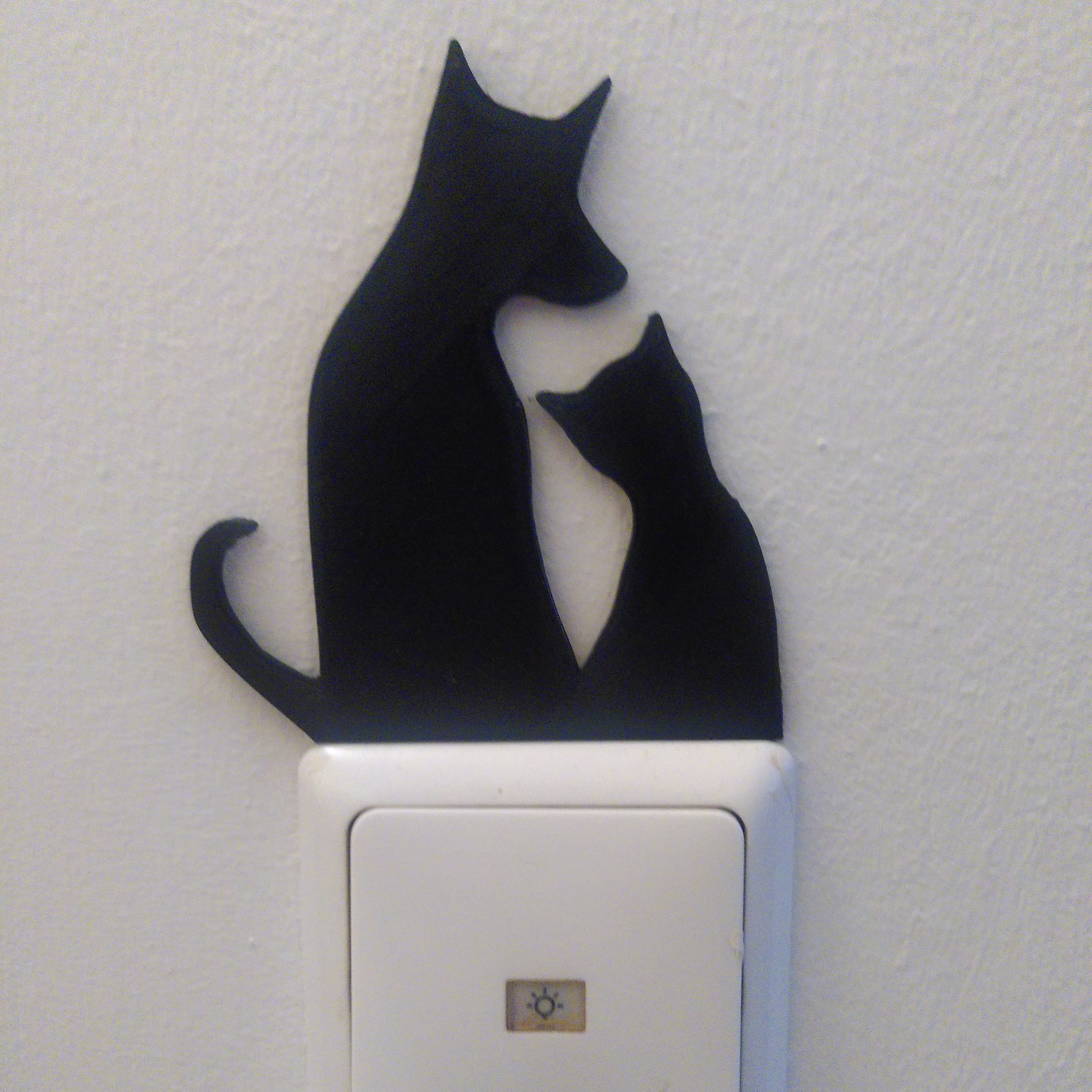 Wallart - Dog and Cat