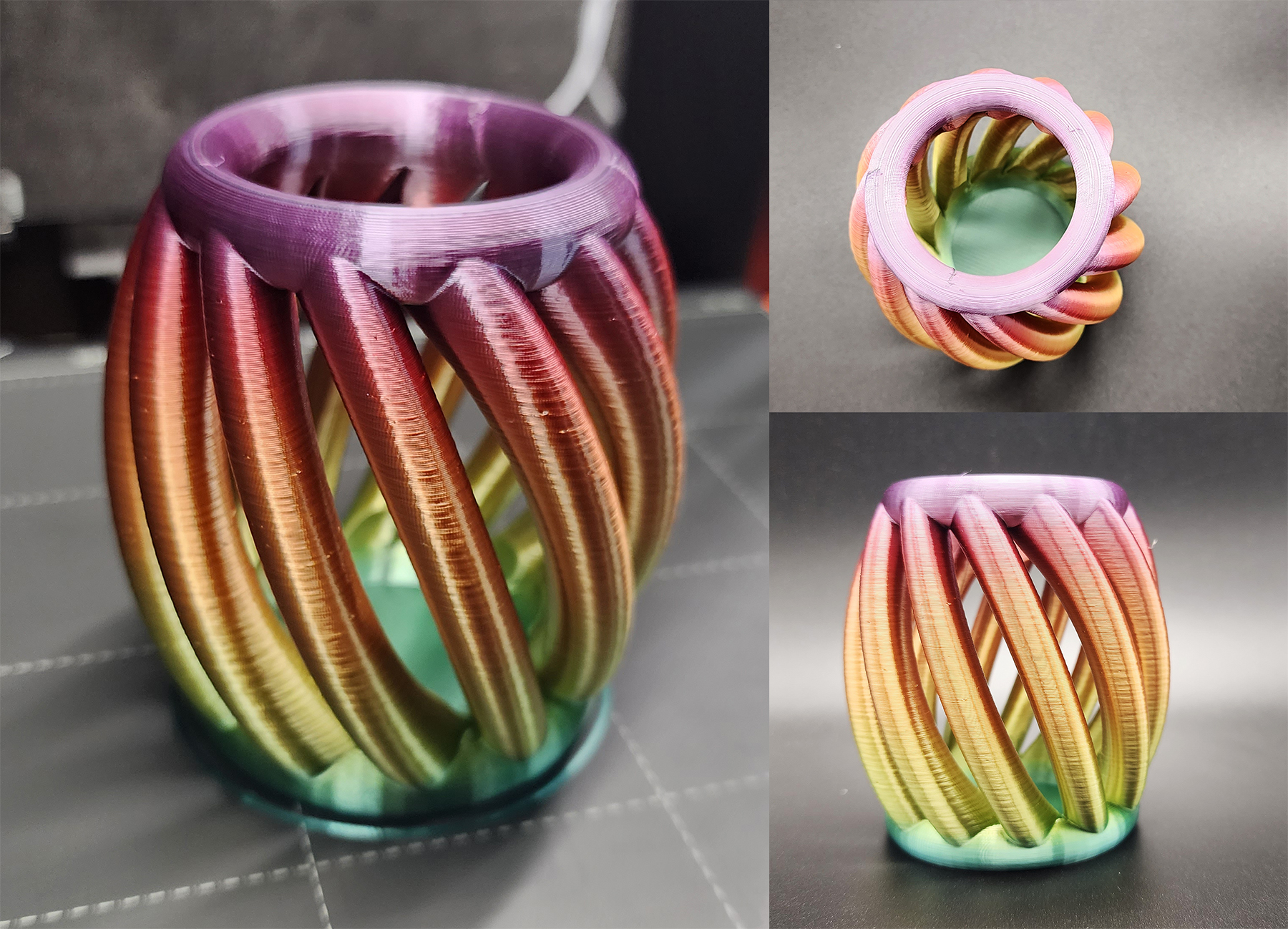 Twisted Barrel Pen Cup