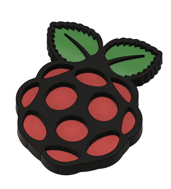 Raspberry Pi Logo (Multicolor) by Maximus Marchi | Download free STL ...