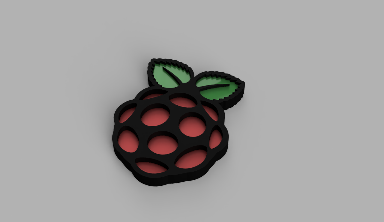 Raspberry Pi Logo (Multicolor) by Maximus Marchi | Download free STL ...