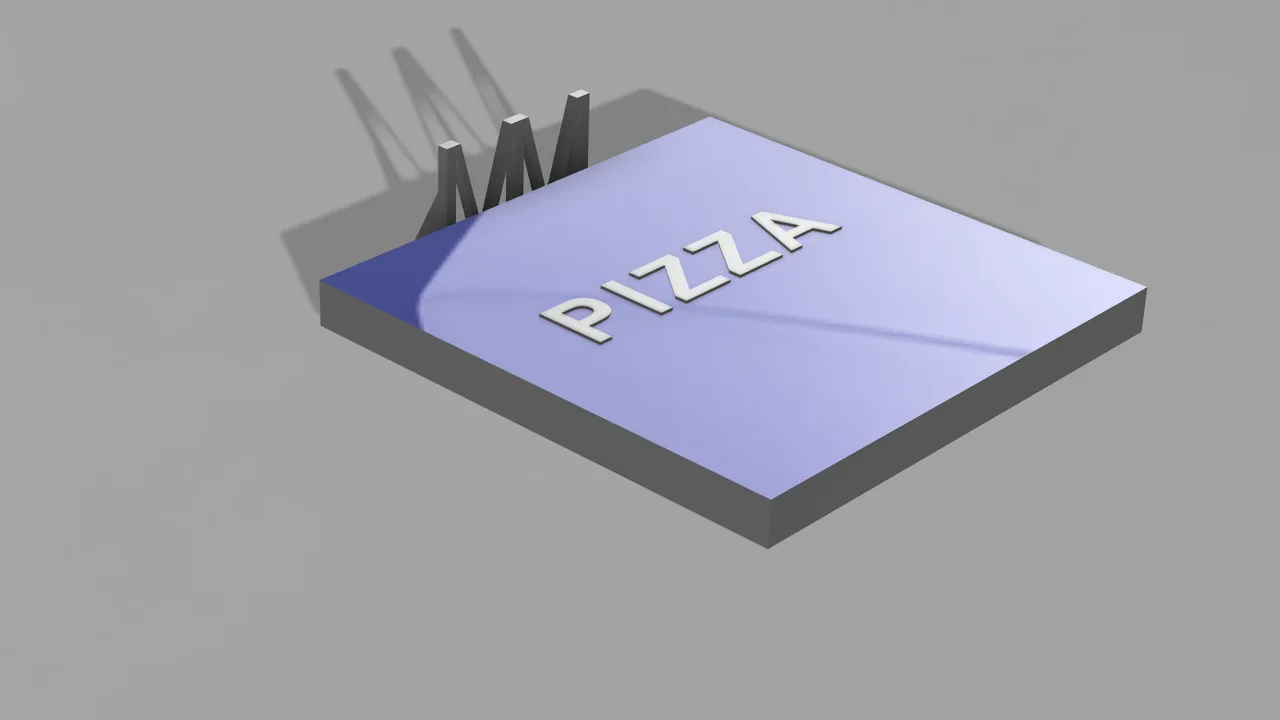 Open pizza box 3D model