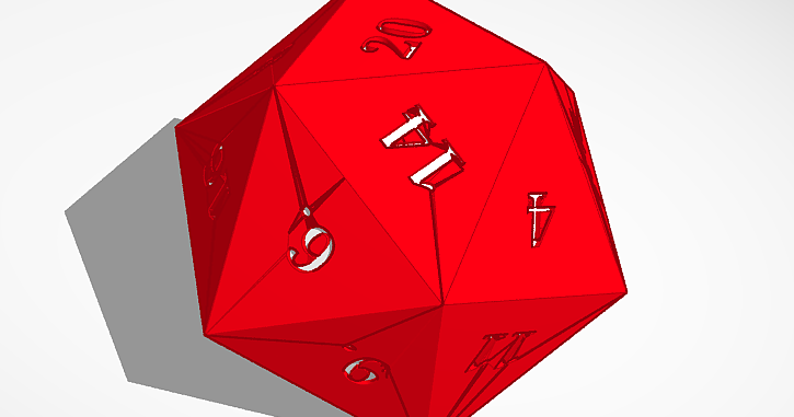 Simple D20 Dice by izy120 | Download free STL model | Printables.com