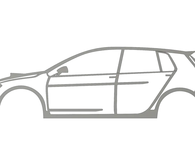 VW Volkswagen GOLF R GTI TDI MK7 Wall Art Model