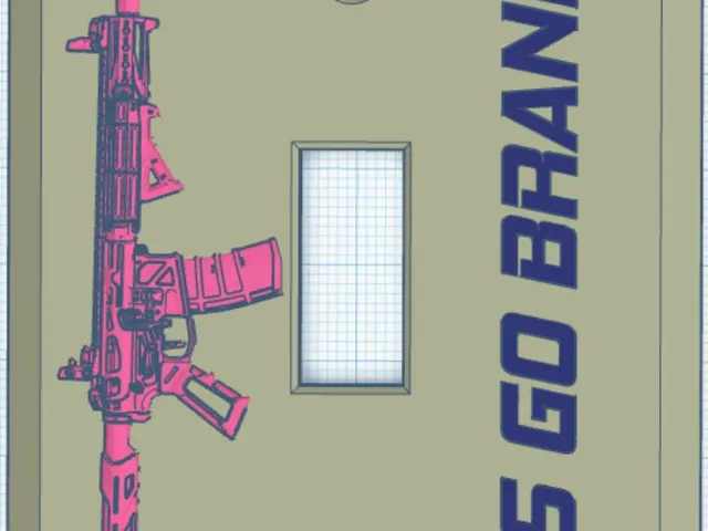 AR15 - Fully embossed rifle on your switch plates for your Man Cave or Garage