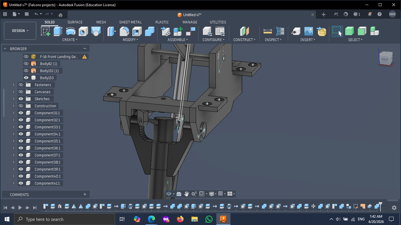 fron landing gear